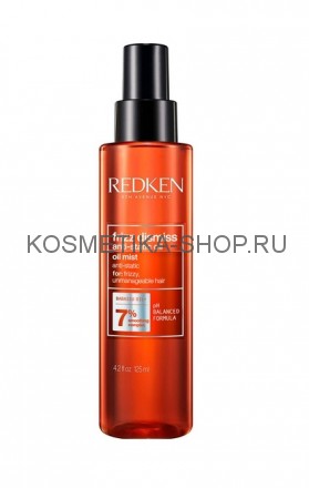 Redken Frizz Dismiss Anti-Static Oil Mist - Увлажняющее антистатическое масло-спрей для дисциплины всех типов непослушных волос 125 мл