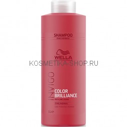 Шампунь для окрашенных тонких и нормальных волос Wella INVIGO Color Brilliance Fine Normal Shampoo 1000 мл