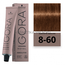 Краска Schwarzkopf Igora Royal Absolutes 8-60 светлый русый шоколадный натуральный 60 мл