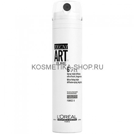 Фиксирующий спрей Loreal Tecni.Art 6-Fix Pure Spray 250 мл