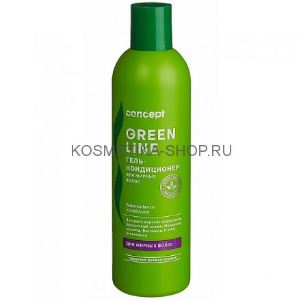 Кондиционер-гель для жирных волос Concept Green Line Sebo-Balance Conditioner 300 мл