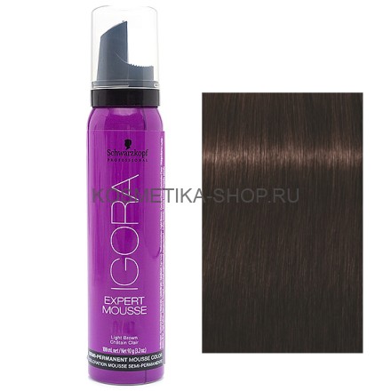 Оттеночный мусс Schwarzkopf Igora Expert Mousse 4-68 средний коричневый шоколадно-красный 100 мл