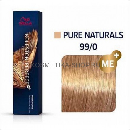 Краска для волос Wella Koleston Perfect ME+ 99/0 очень светлый блонд интенсивный натуральный 60 мл