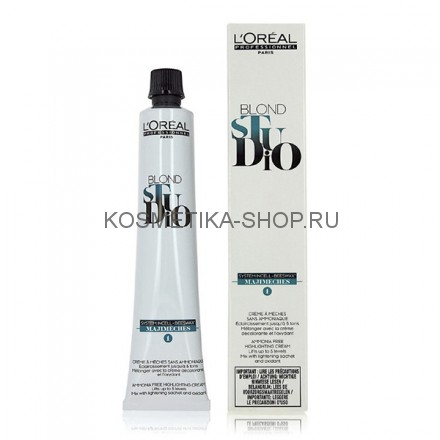 Осветляющий крем для мелирования без аммиака Loreal Blond Studio Majimeches №1/№2