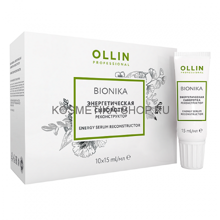 Сыворотка реконструктор для восстановления волос Ollin Bionika Energy Serum Reconstructor 6 шт. по 15 мл