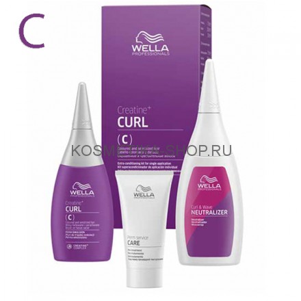 Набор для химической завивки волос Wella Texture Plex CREATINE+ Curl Hair Kit – C