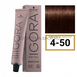 Краска Schwarzkopf Igora Royal Absolutes 4-50 коричневый золотистый натуральный 60 мл