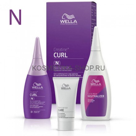 Набор для химической завивки волос Wella Texture Plex CREATINE+ Curl Hair Kit – N