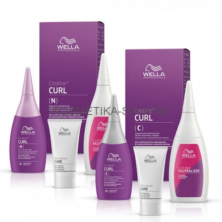 Набор для химической завивки волос Wella Texture Plex CREATINE+ Curl Hair Kit – N