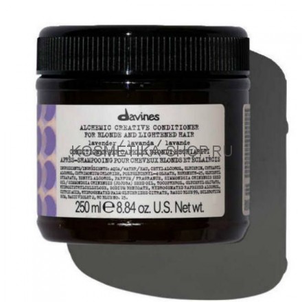 Davines Alchemic Lavender Креативный кондиционер для осветленных и натуральных блондов оттенок лавандовый 250 мл