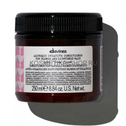 Davines Alchemic lightened hair Pink Креативный кондиционер для осветленных и натуральных блондов оттенок розовый 250 мл