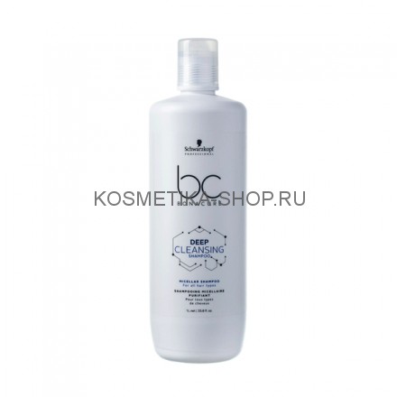 Мицеллярный шампунь для глубокого очищения волос Schwarzkopf Bonacure Deep Cleansing Shampoo 1000 мл