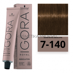 Краска Schwarzkopf Igora Royal Absolutes 7-140 русый сандрэ бежевый натуральный 60 мл