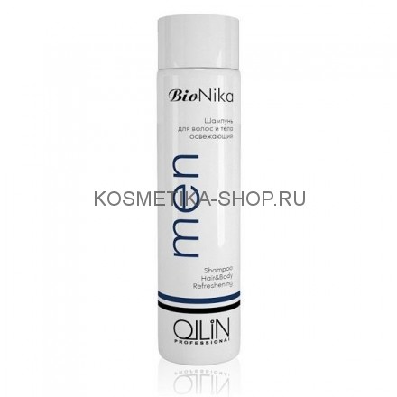 Шампунь для волос и тела освежающий Ollin BioNika Men Shampoo Hair&amp;Body Refreshening 1000 мл