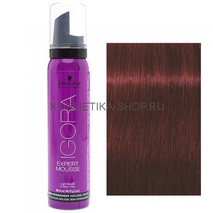 Оттеночный мусс Schwarzkopf Igora Expert Mousse 5-88 светлый коричневый красный экстра 100 мл