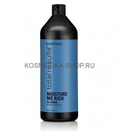 Matrix Moisture Me Rich Shampoo Шампунь для увлажнения сухих волос с глицерином 1000 мл