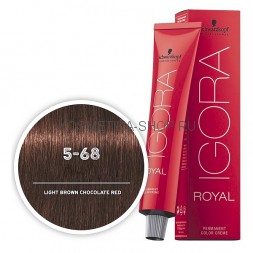 Краска Igora Royal 5-68 светлый коричневый шоколадный красный 60 мл