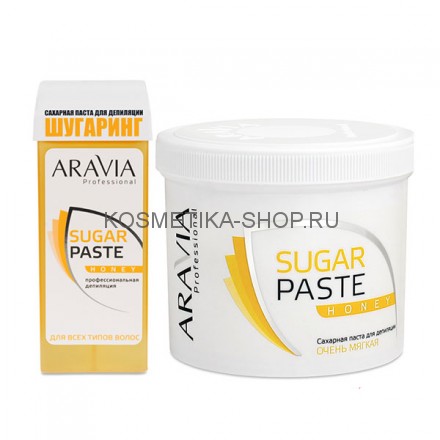 Паста сахарная для шугаринга Медовая мягкая ARAVIA Professional Sugar Paste Honey
