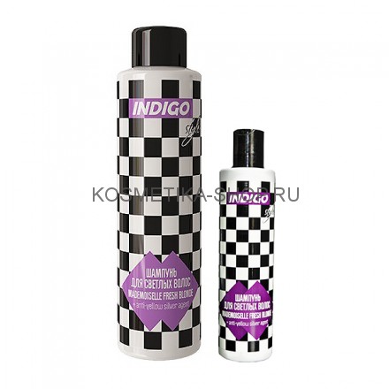 Шампунь для светлых волос, с серебристым агентом Indigo Style Mademoiselle Fresh Blonde Shampoo 200 мл