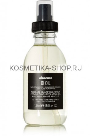 DAVINES OI OIL Масло для абсолютной красоты волос c маслом аннатто 135 мл