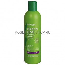 Шампунь-пилинг для жирных волос Concept Green Line Sebo-balance Shampoo 300 мл