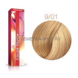 Краска Wella Color Touch 9/01 оч. светлый блонд песочный 60 мл