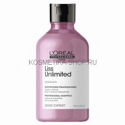 Шампунь для разглаживания непослушных волос Loreal Serie Expert Liss Unlimited Prokeratin Shampoo 300 мл