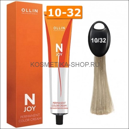 Крем-краска Ollin N-Joy Color Cream 10/32 светлый блондин золотисто-фиолетовый 100 мл