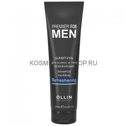 Шампунь для волос и тела мужчин Ollin Men Hair &amp; Body Refreshening Shampoo 250 мл