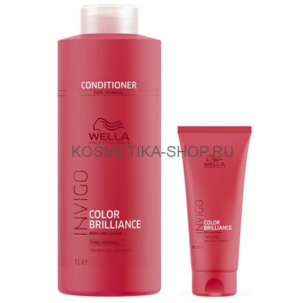 Бальзам для окрашенных жёстких волос Wella INVIGO Color Brilliance Coarse Conditioner 200 мл