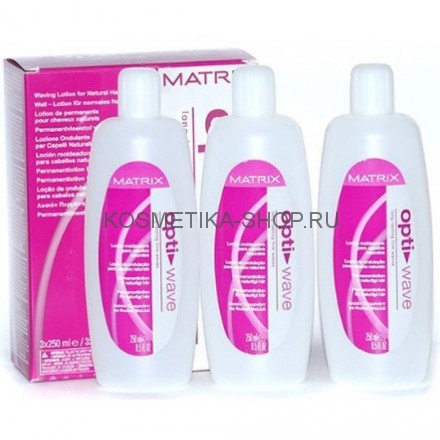 Matrix Opti.Wave Waving Lotion For Natural Hair Лосьон для завивки натуральных волос 3x250 мл