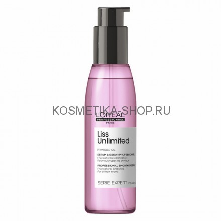 Термозащитное масло-сияние для разглаживания непослушных волос Loreal Liss Unlimited 125 мл