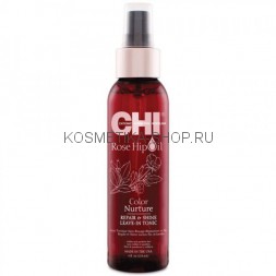 CHI Rose Hip Oil Repair and Shine Leave-in Tonic Несмываемый спрей с маслом розы и кератином 118мл