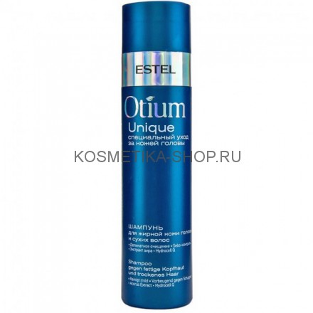 Шампунь для жирной кожи головы и сухих волос Estel Otium Unique Purifying Shampoo 250 мл