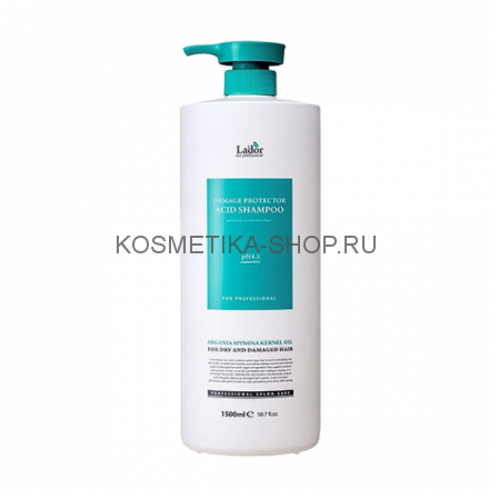 Шампунь для волос с аргановым маслом La&#039;dor Damaged Protector Acid Shampoo 1500 мл