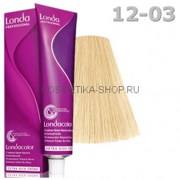 Стойкая крем-краска Londacolor Special Blond специальный блонд натурально-золотистый 12/03 60 мл