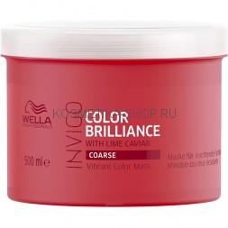 Маска для окрашенных жёстких волос Wella INVIGO Color Brilliance Coarse Mask 500 мл