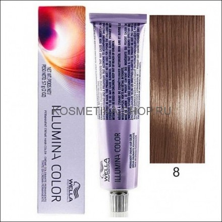 Краска Wella Illumina Color 8 светлый блонд 60 мл