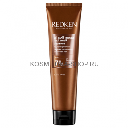 Redken All Soft Mega Hydramelt Leave-in - Сыворотка гидрамелт для питания и смягчения очень сухих и ломких волос 150 мл