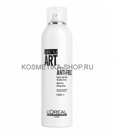 Loreal Anti-Frizz Спрей сильной фиксации с защитой от влаги (фикс.4) 250 мл