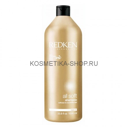 Redken All Soft Shampoo Смягчающий Шампунь 1000 мл