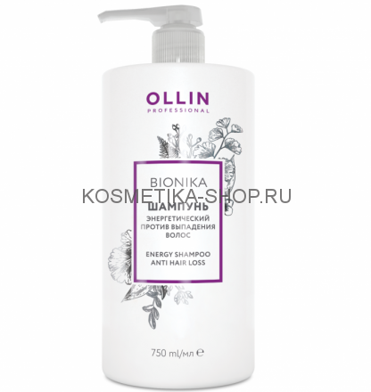 Шампунь энергетический против выпадения волос Ollin BioNika Energy Anti Hair Loss Shampoo 750 мл