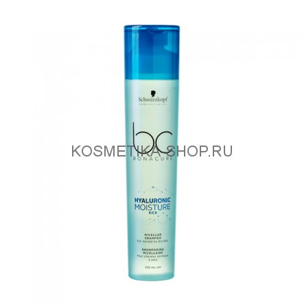 Мицеллярный, увлажняющий шампунь Schwarzkopf Bonacure Hyaluronic Moisture Kick Micellar Shampoo 250 мл