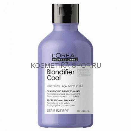 Шампунь для придания холодного оттенка блонд Loreal Serie Expert Blondifier Cool Shampoo 300 мл