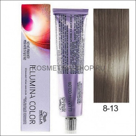 Краска Wella Illumina Color 8/13 светлый блонд пепельно- золотистый 60 мл