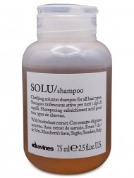 Davines Solu Refreshing Solution shampoo Освежающий шампунь для глубокого очищения волос 75 мл