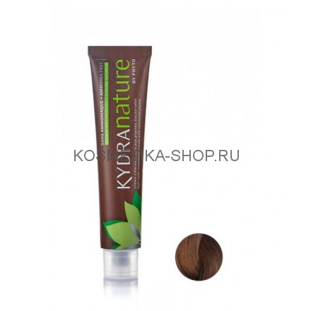 Kydra Nature Крем-краска для волос 5/4 LIGHT COPPER BROWN Светлый медный шатен 60 мл