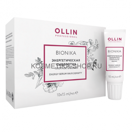 Энергетическая сыворотка &quot;Плотность волос&quot; Ollin BioNika Density Energy Serum 10*15 мл