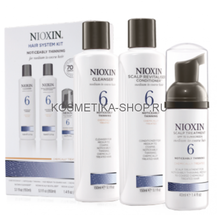 Nioxin System 6 Kit - Набор (Система 6) 150 мл+150 мл+40 мл