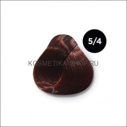 Перманентная крем-краска Ollin Color Cream 5/4 светлый шатен медный